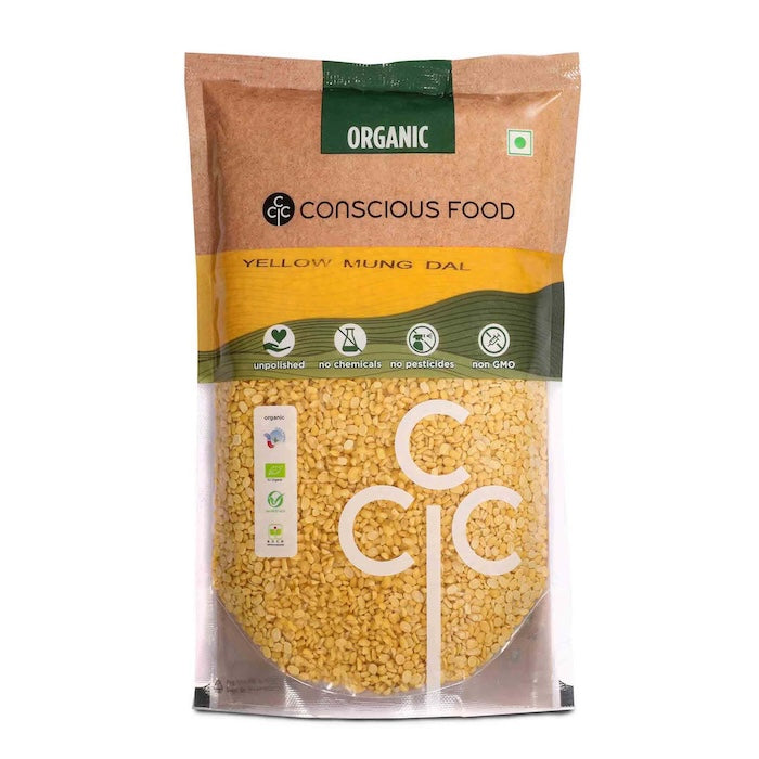 Conscious Food Organic Moong Dal Yellow 500G