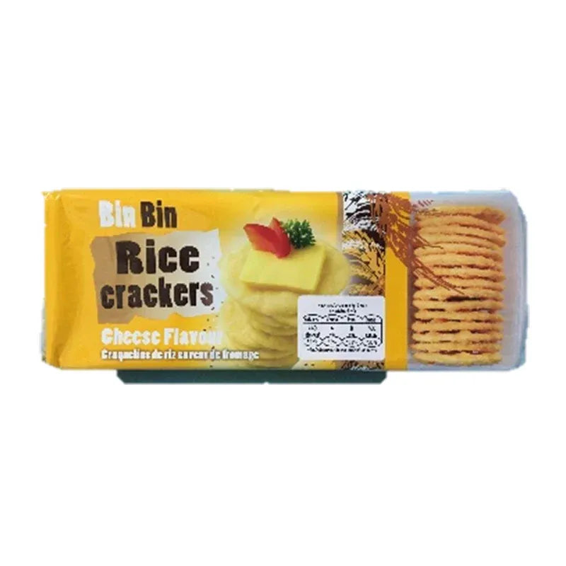Bin Bin Rice Crackers Cheese Flavour 100G
