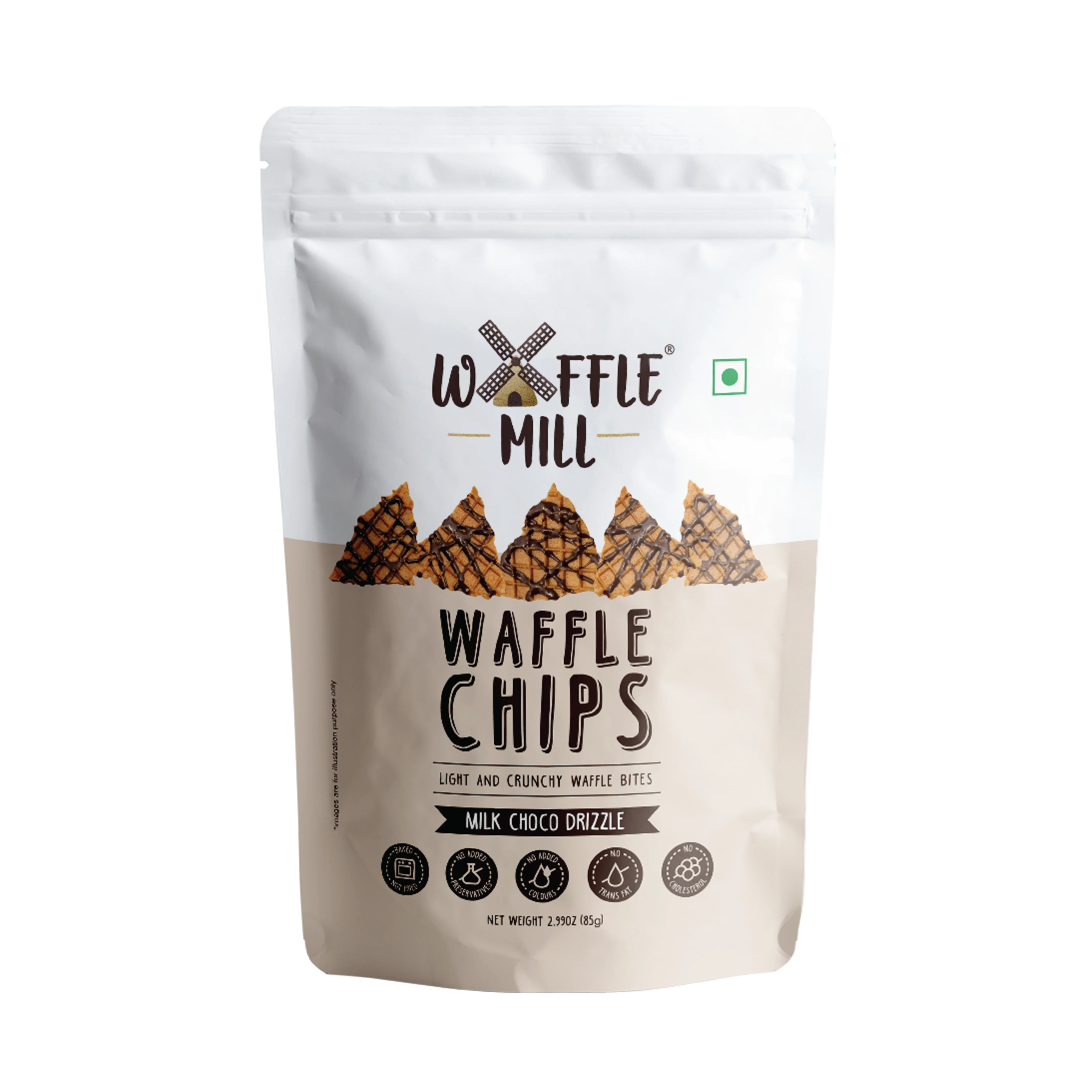 Waffle Chips Milk Choco Drizzle