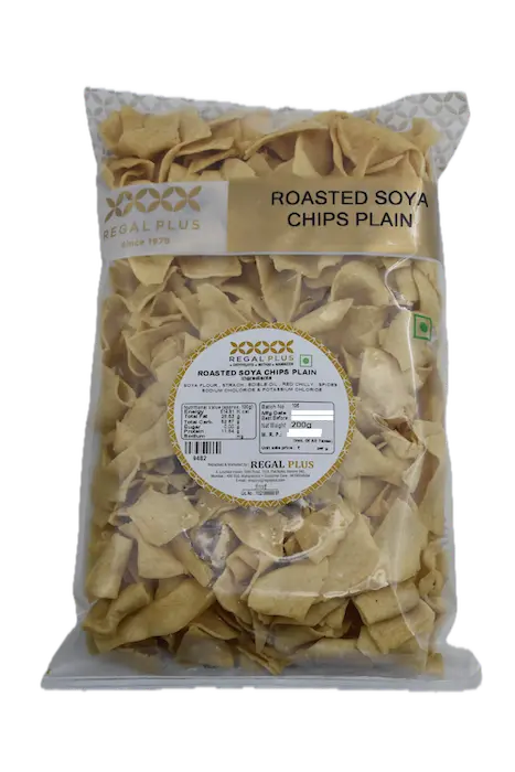 ROASTED SOYA CHIPS PLAIN 200G