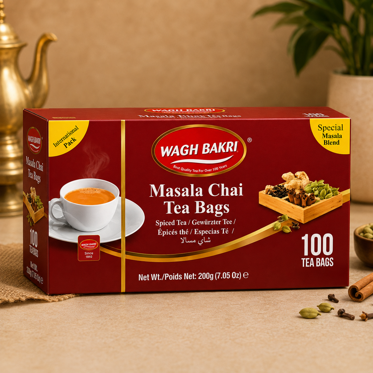 Wagh Bakri Masala Chai Tea Bags