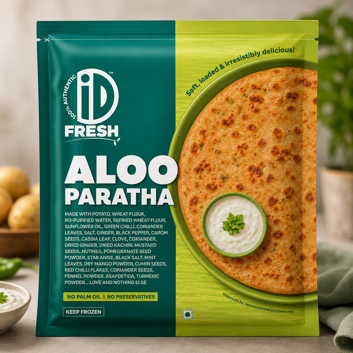 iD Aloo Paratha Frozen