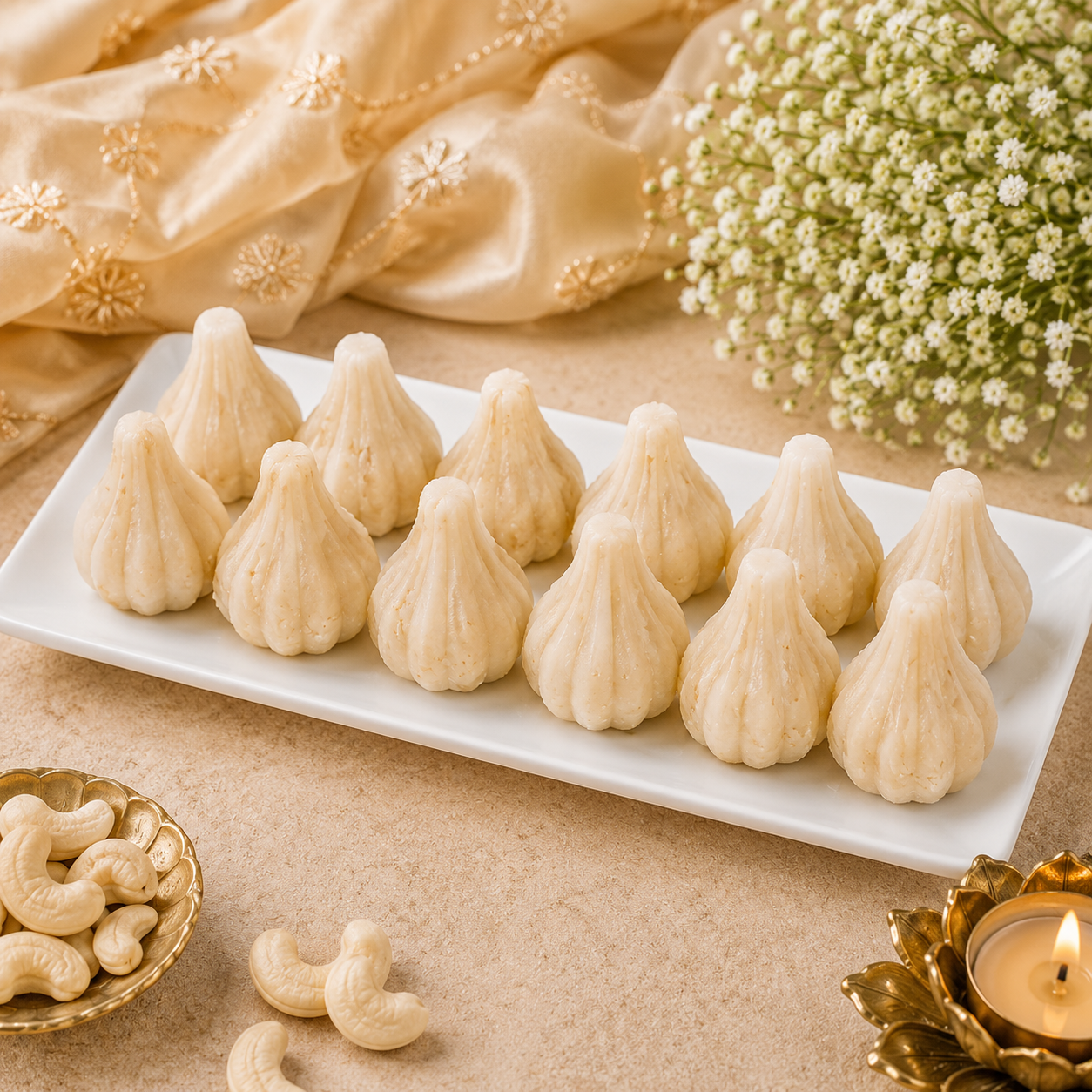 Modak Malai White