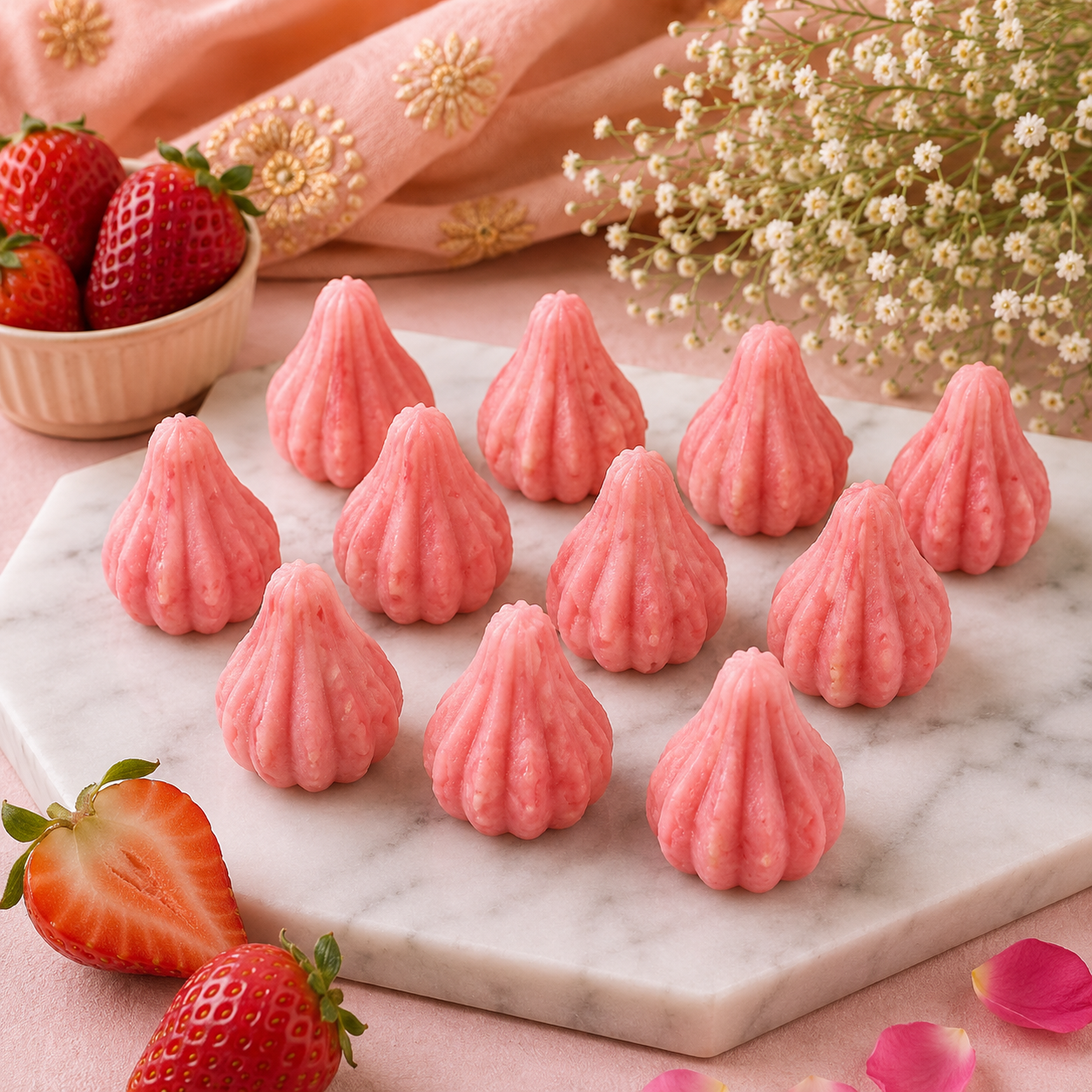 Modak Malai Strawberry