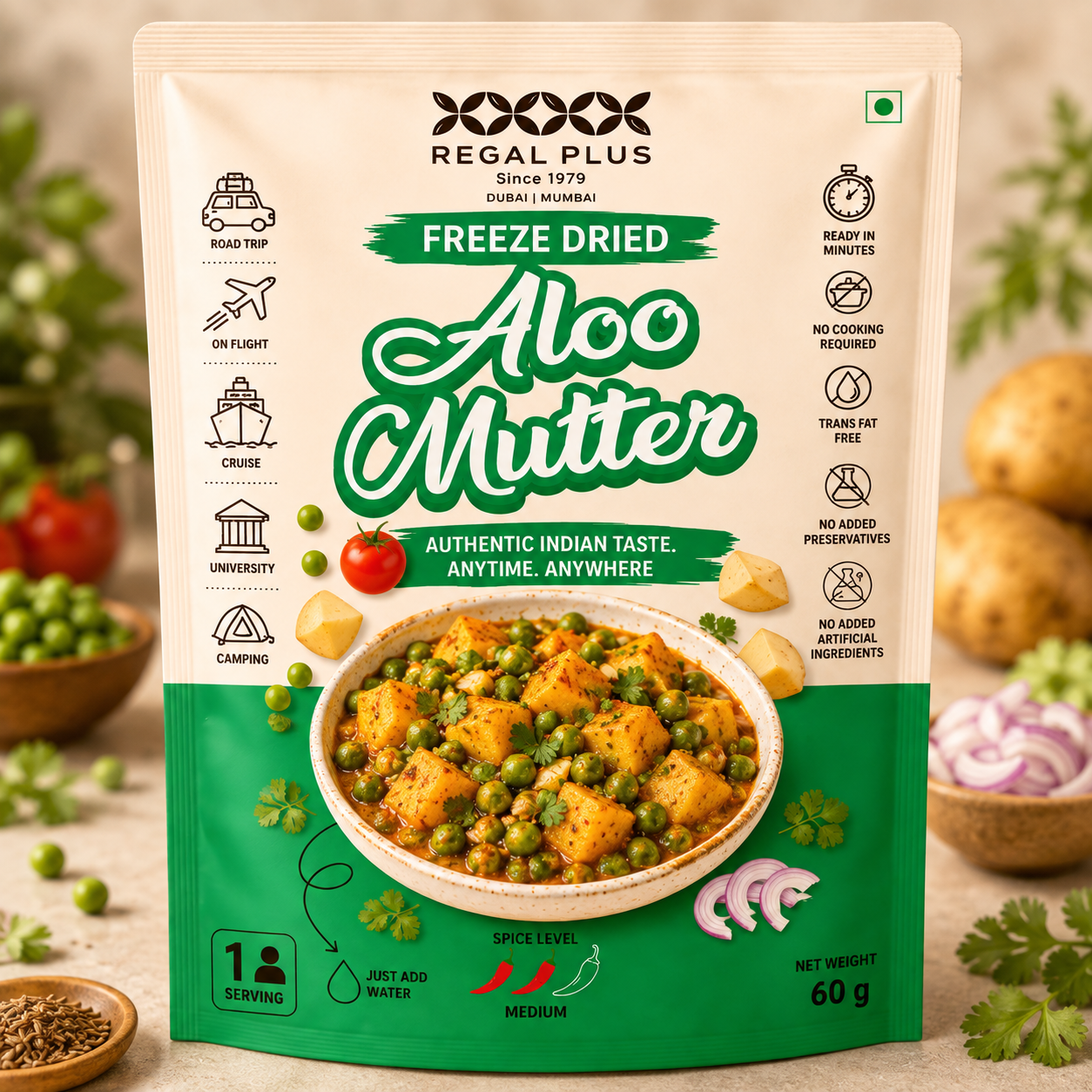 Freeze Dried Aloo Mutter