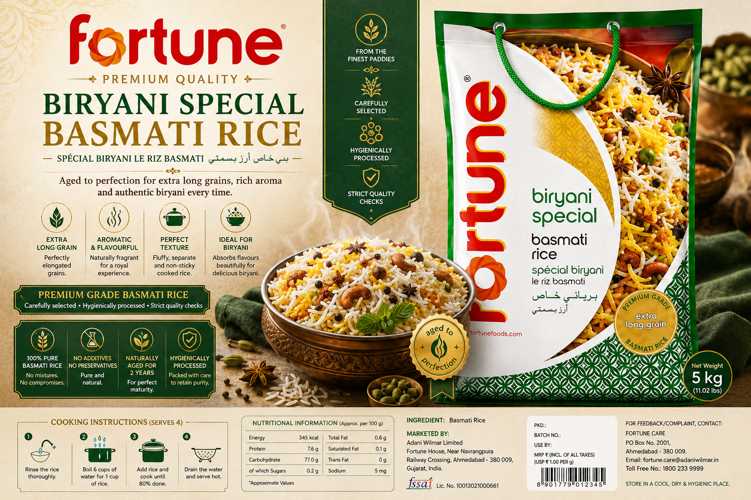 Fortune Biryani Special Basmati Rice
