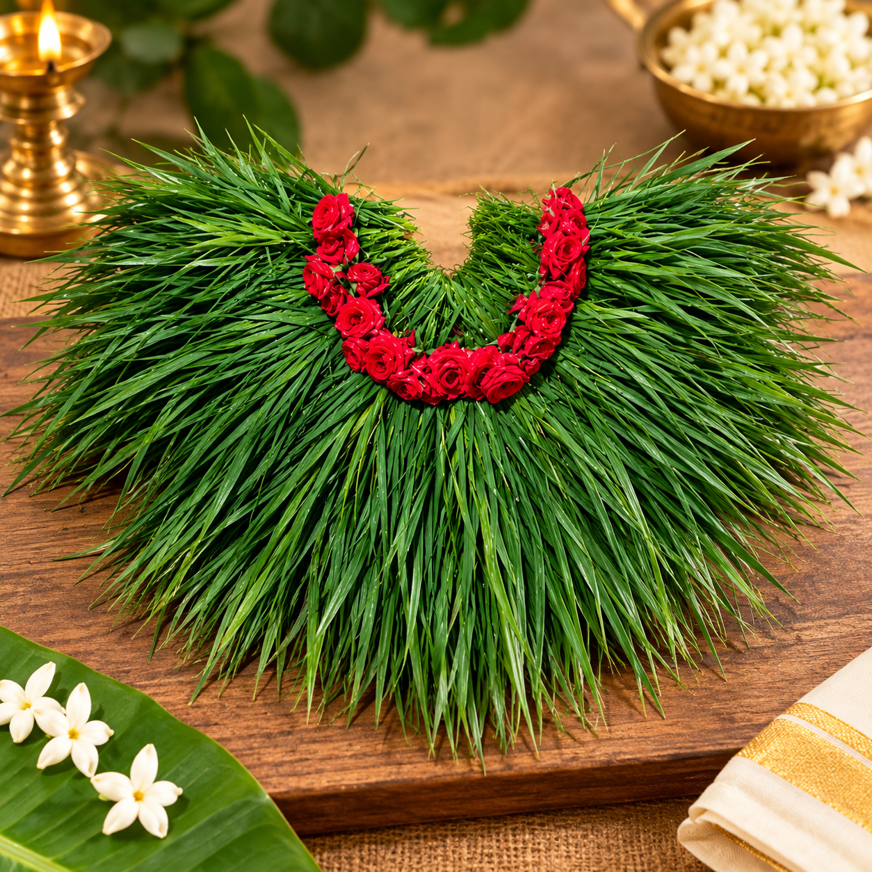 Fresh Durva Garland