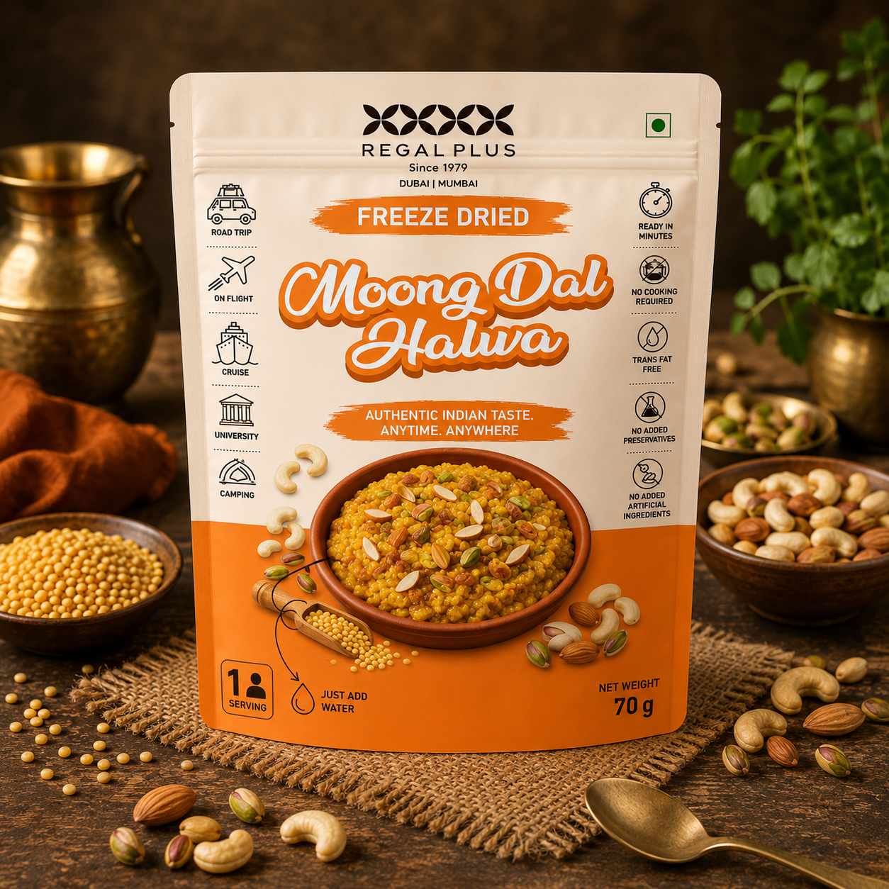 Freeze Dried Moong Dal Halwa