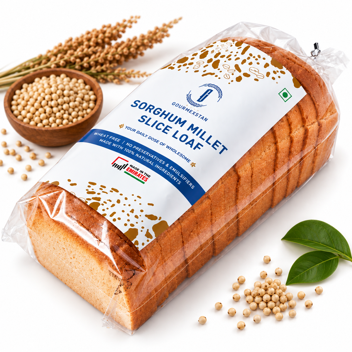 Gourmestan Sorghum Slice Loaf | Gluten-Free Jowar Bread