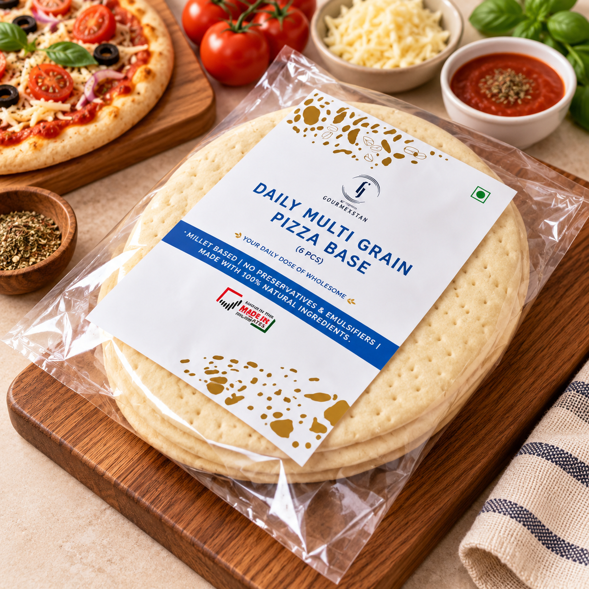 Gourmestan Multigrain Pizza Base