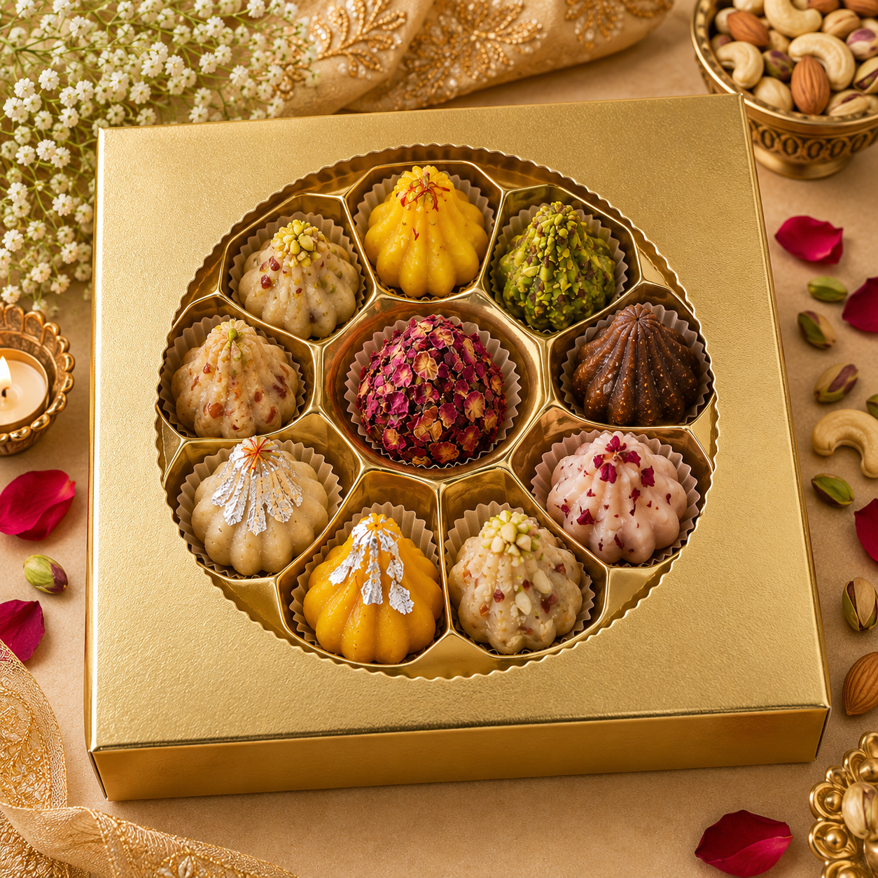 11pc Modak Dry Fruit Assorted Box