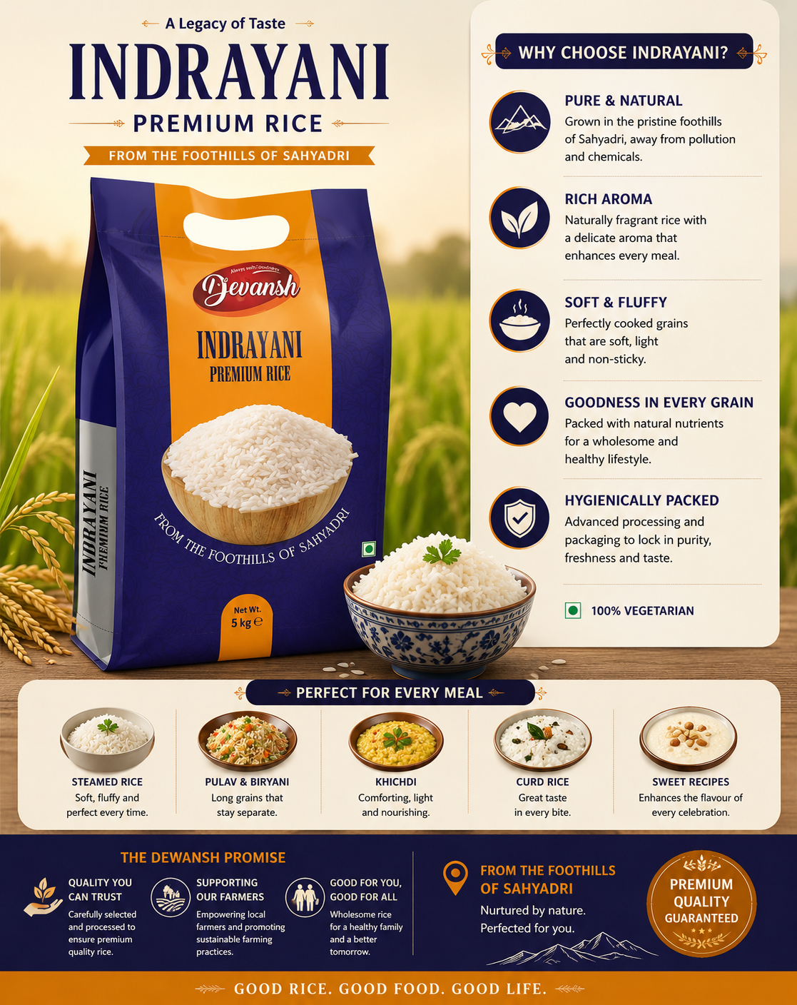 Devansh Indrayani Rice