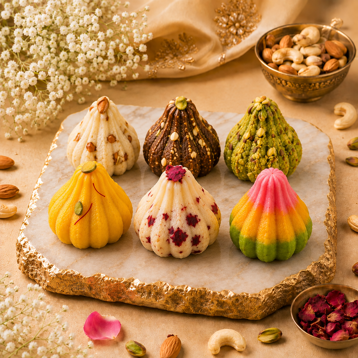 4pc Modak Prasad Box