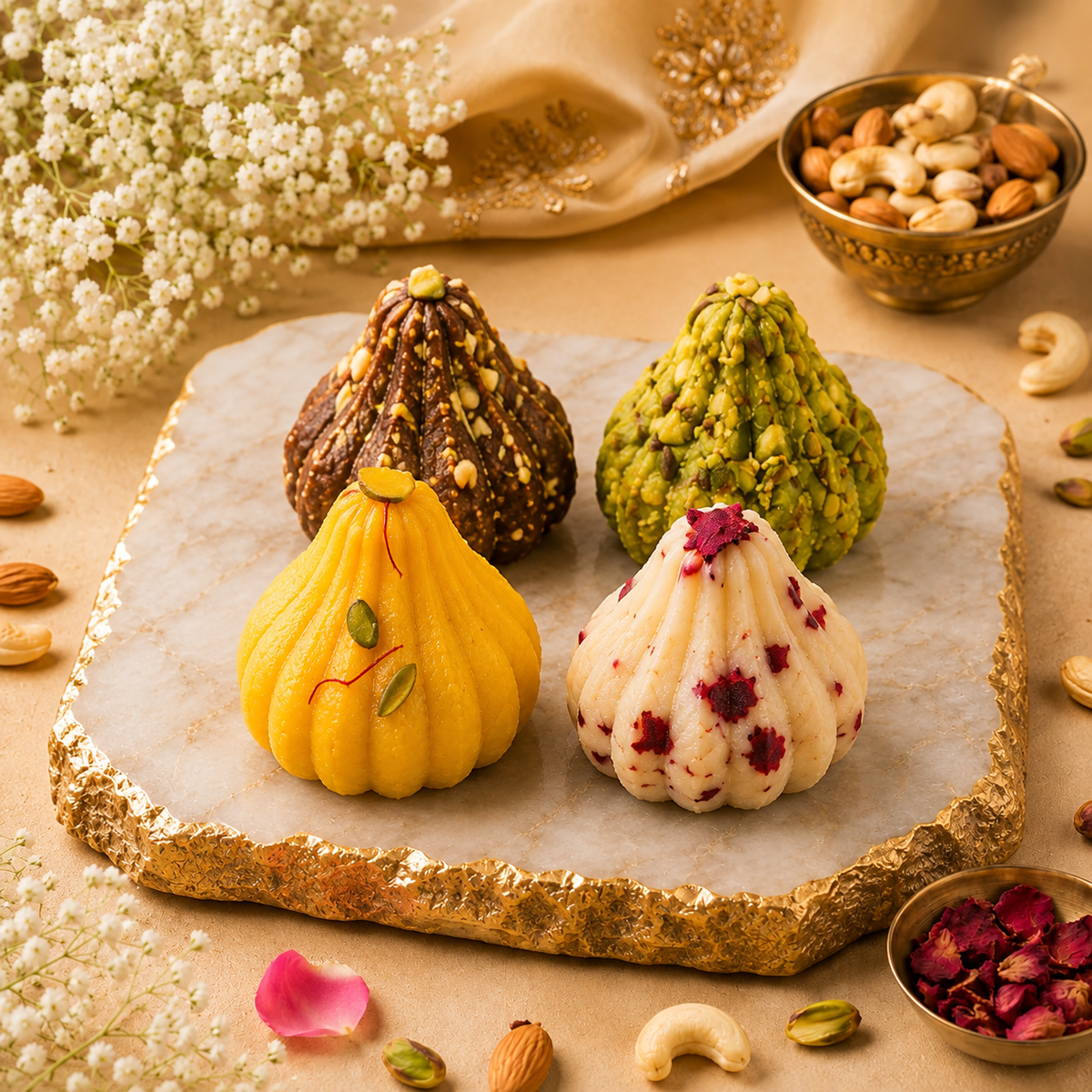 4pc Modak Prasad Box
