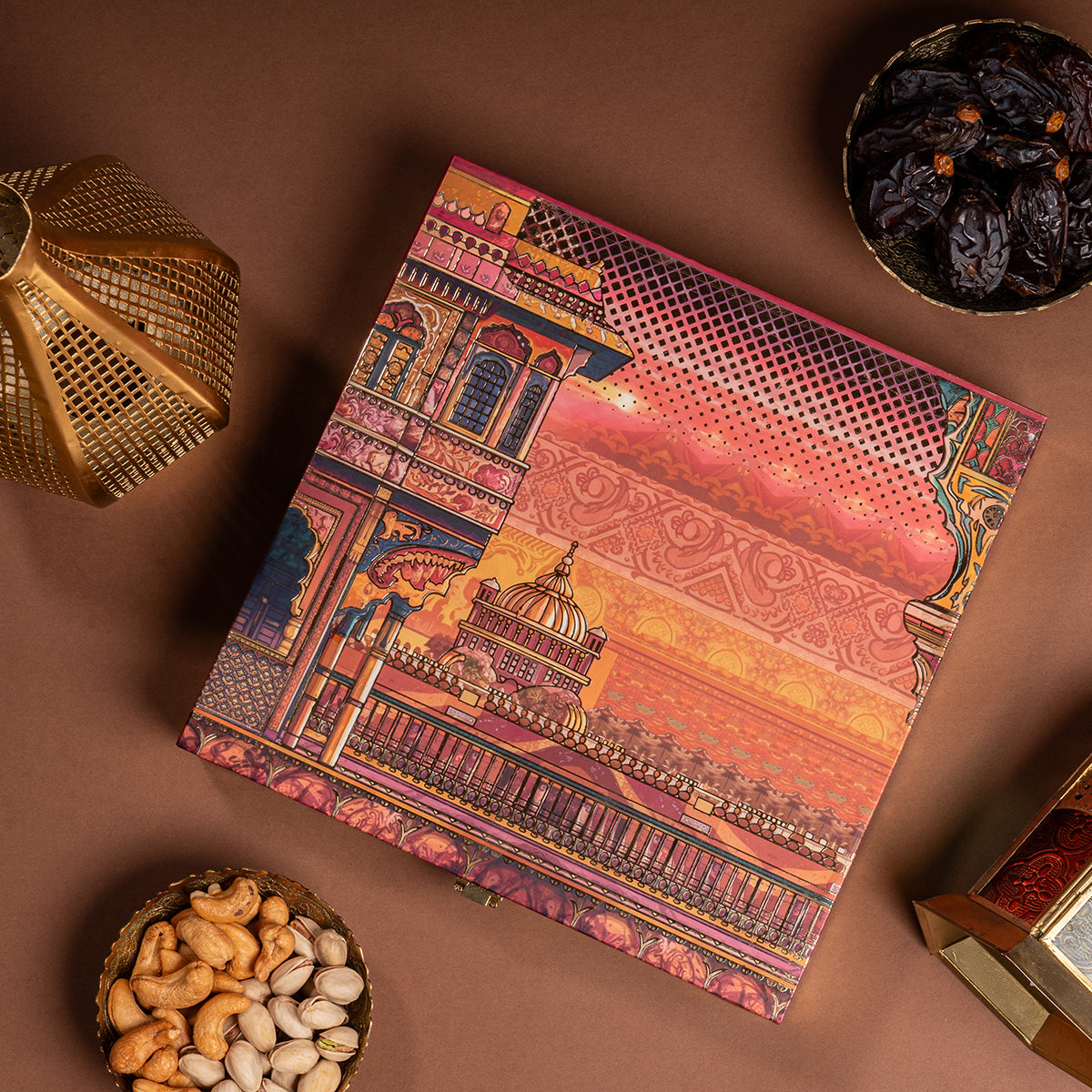 Ramadan Gift Box Red 4P