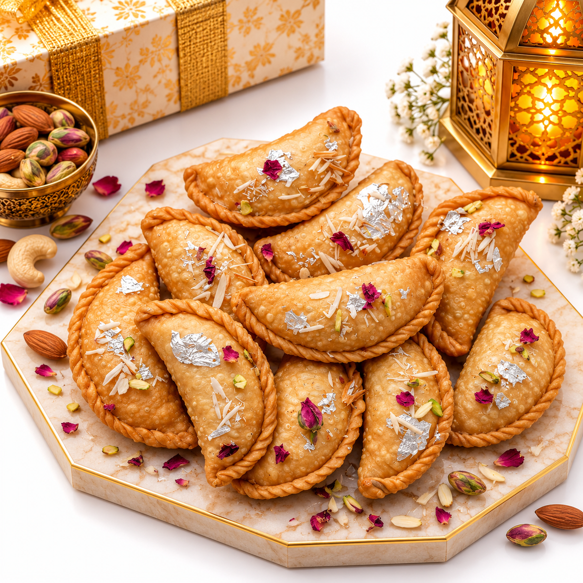 Gujiya Gur Dryfruit Mawa