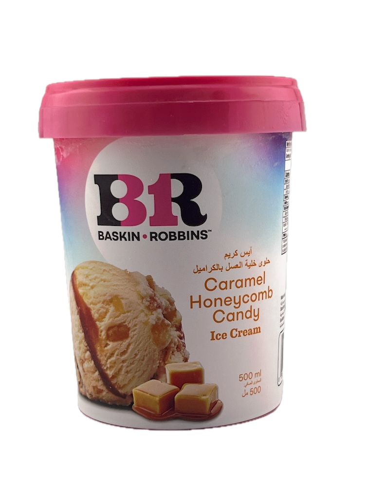 Baskin Robbins Caramel Honeycomb Candy Ice Cream