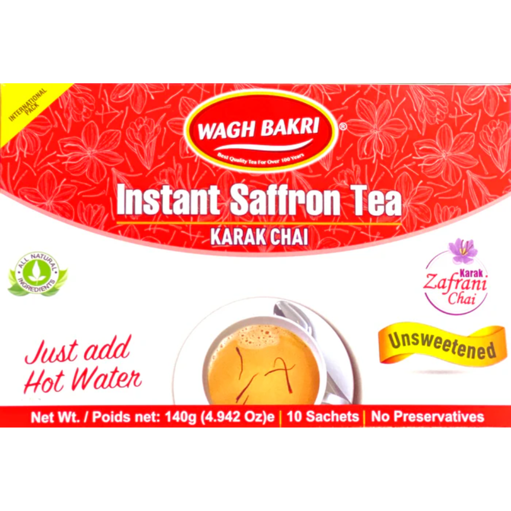 Wagh Bakri Instant Saffron Tea (Unsweetened)