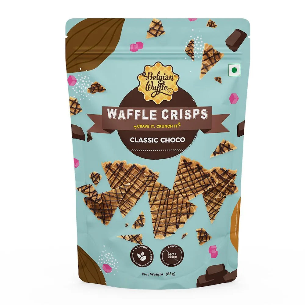 Waffle Crisps Classic Choco Belgian Waffle