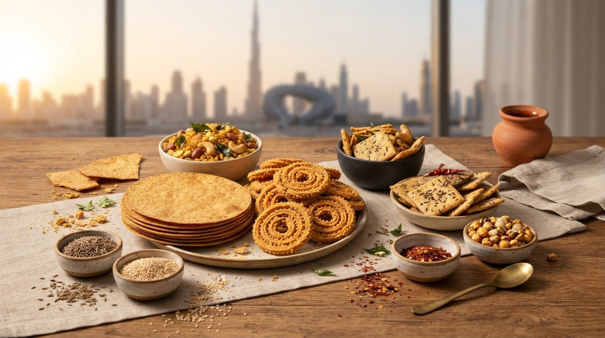 Indian Baked Snacks in the UAE: Chakli, Khakhra and Namkeen