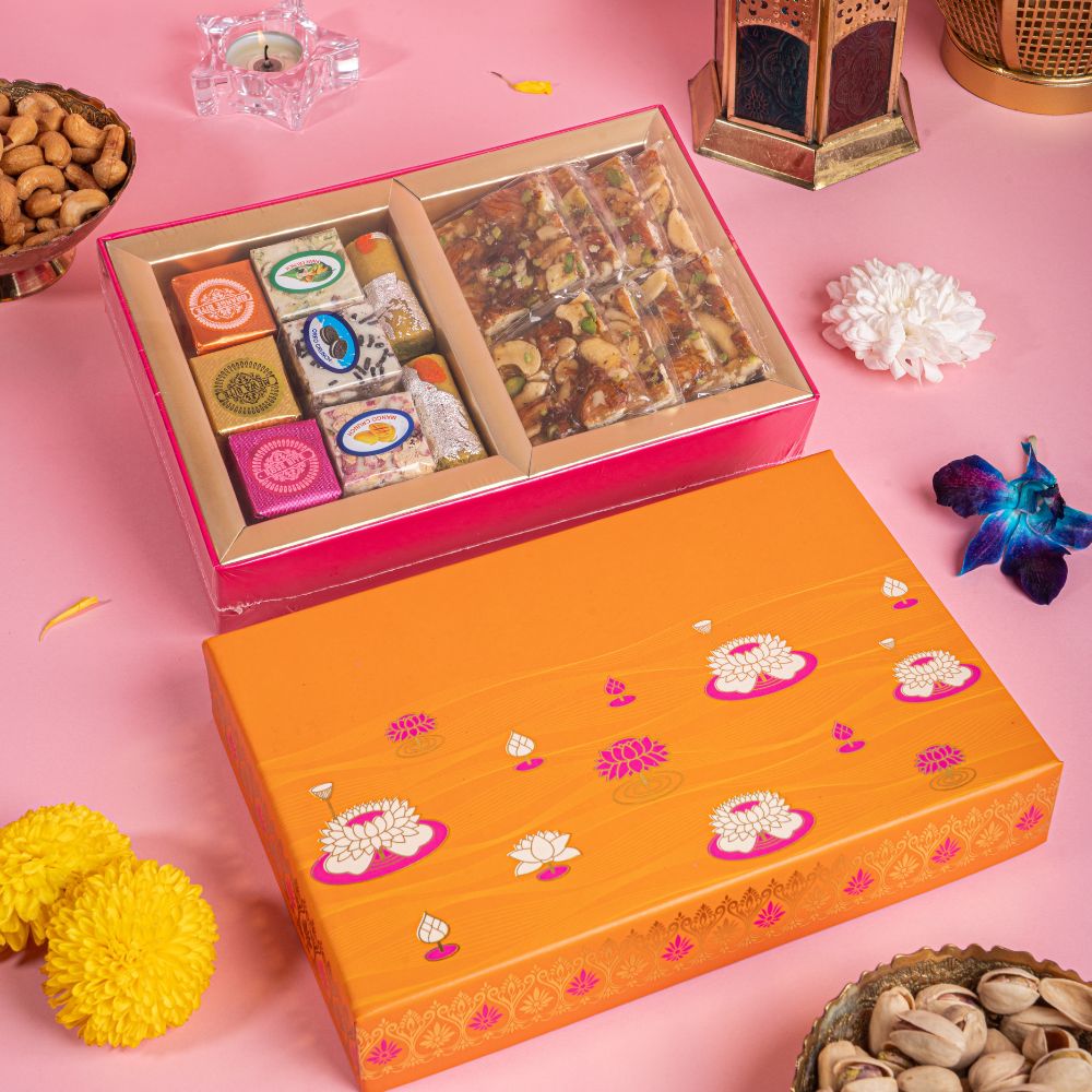 Gift Box Mithai Lotus-1