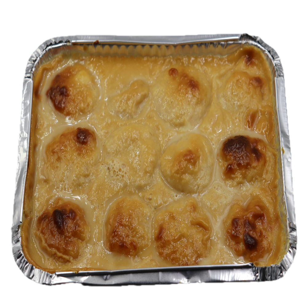 Baked Rasgulla with Nolen Jaggery