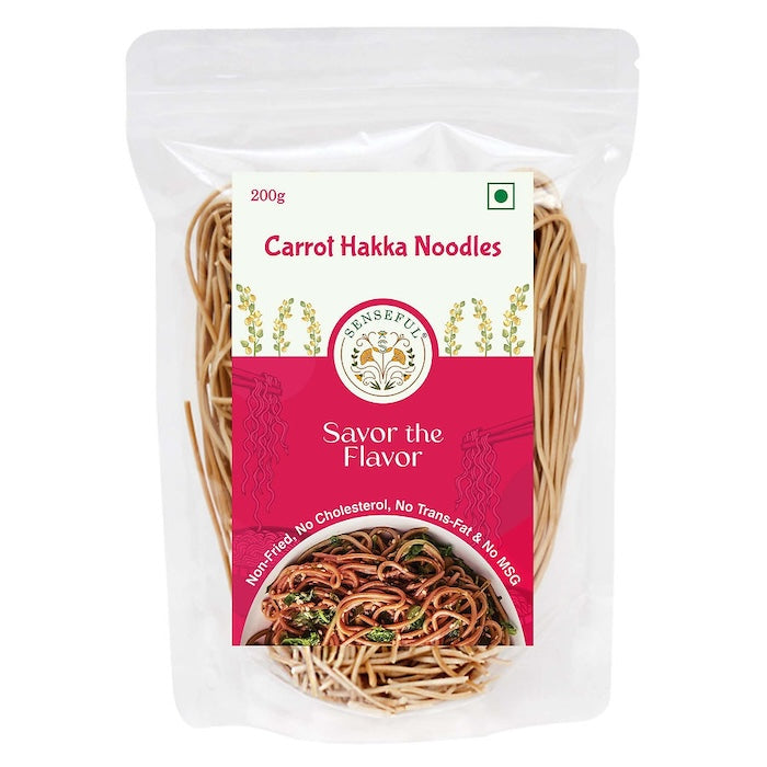 Senseful Carrot Hakka Noodles