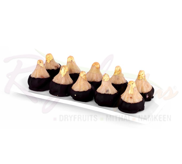 Modak Badam Chocolate with Gold Varakh