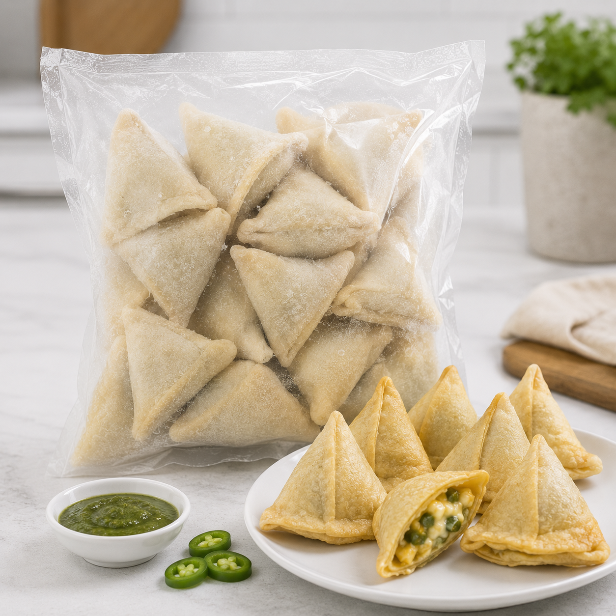 Cheese Jalapeño Samosa Frozen