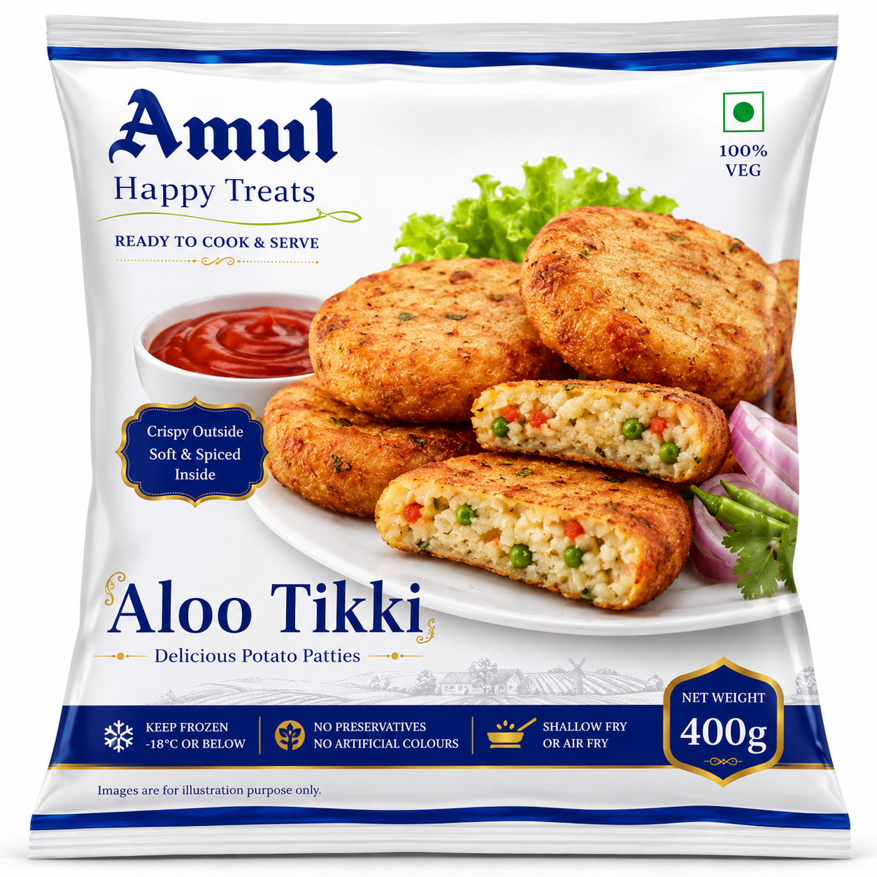 Amul Aloo Tikki