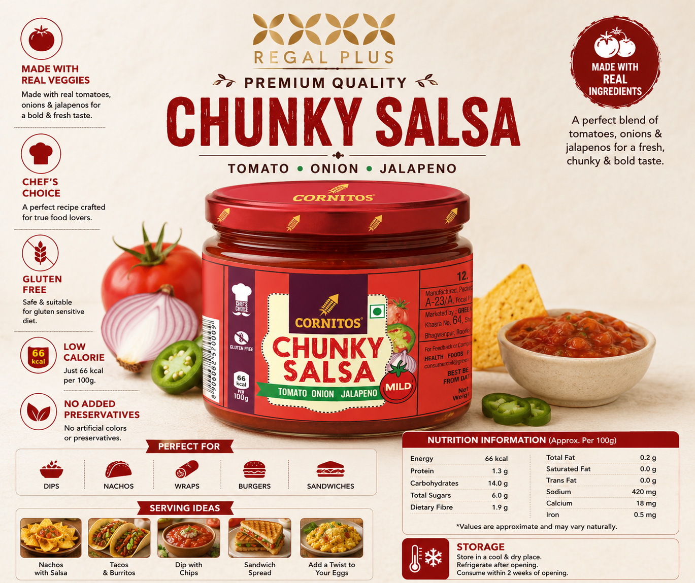 Cornitos Chunky Salsa Mild