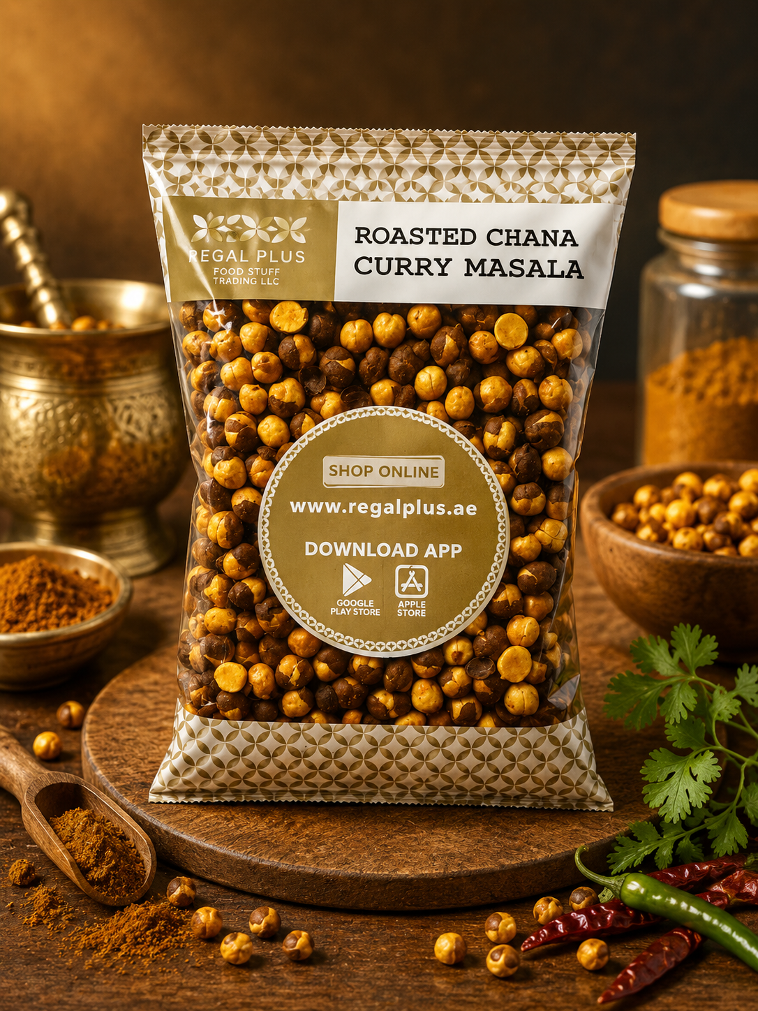 Roasted Chana Curry Masala