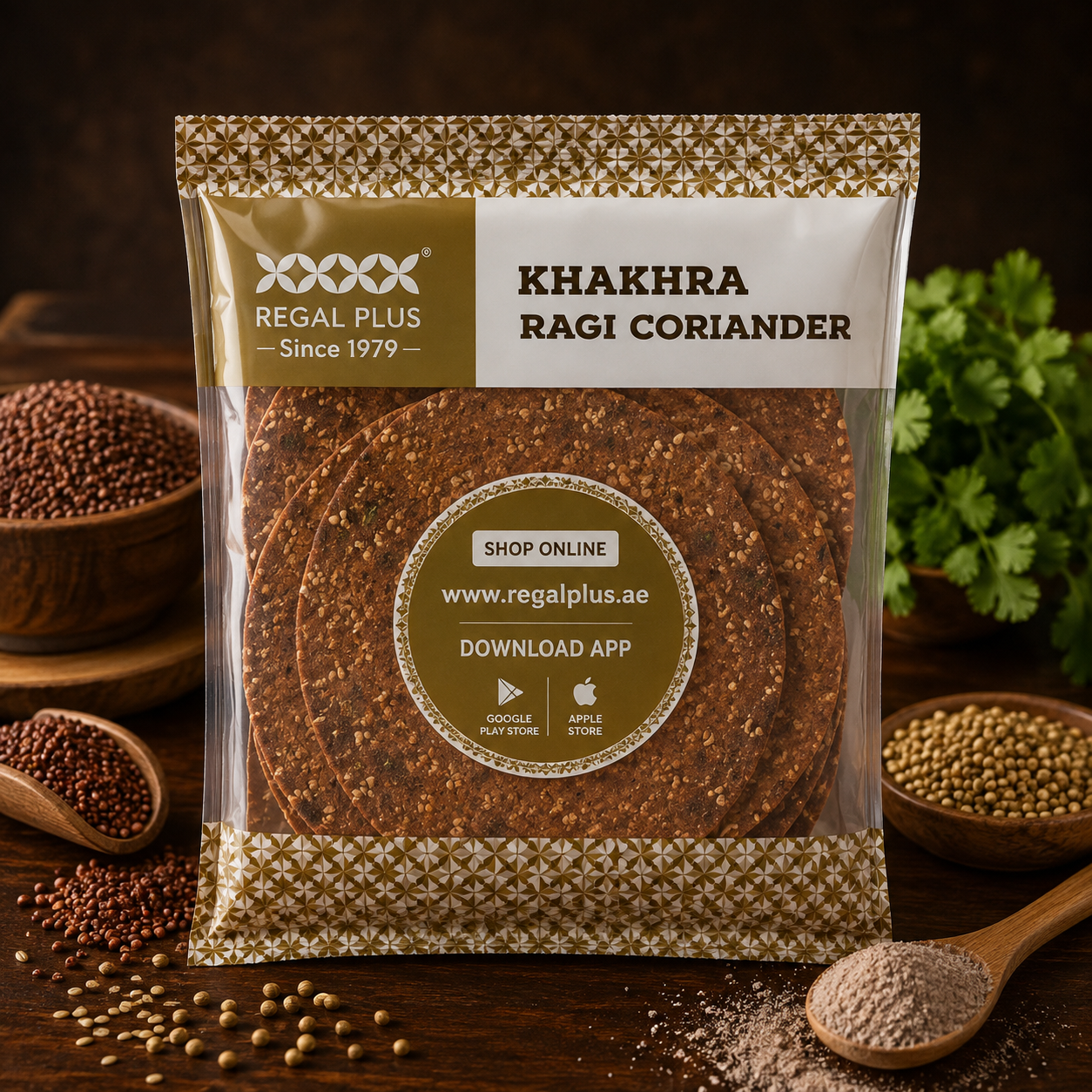 Khakhra Ragi Coriander