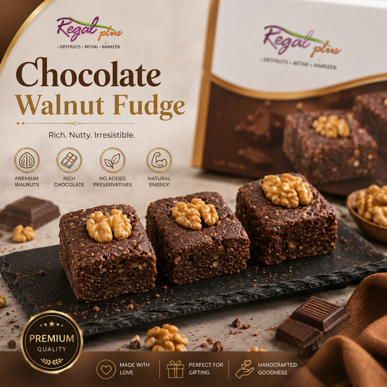 Chocolate Walnut Fudge