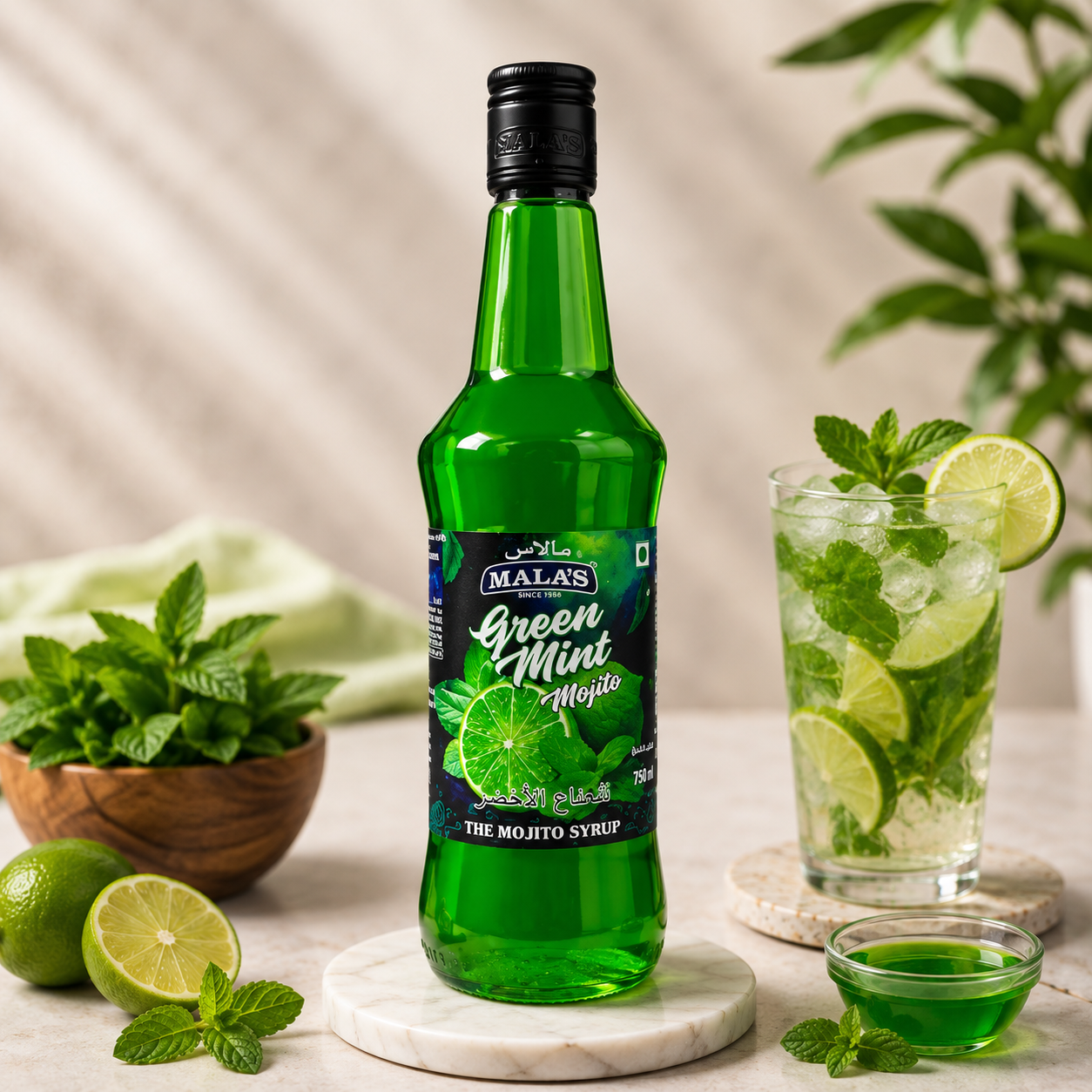 Mala's Mojito Green Mint Syrup
