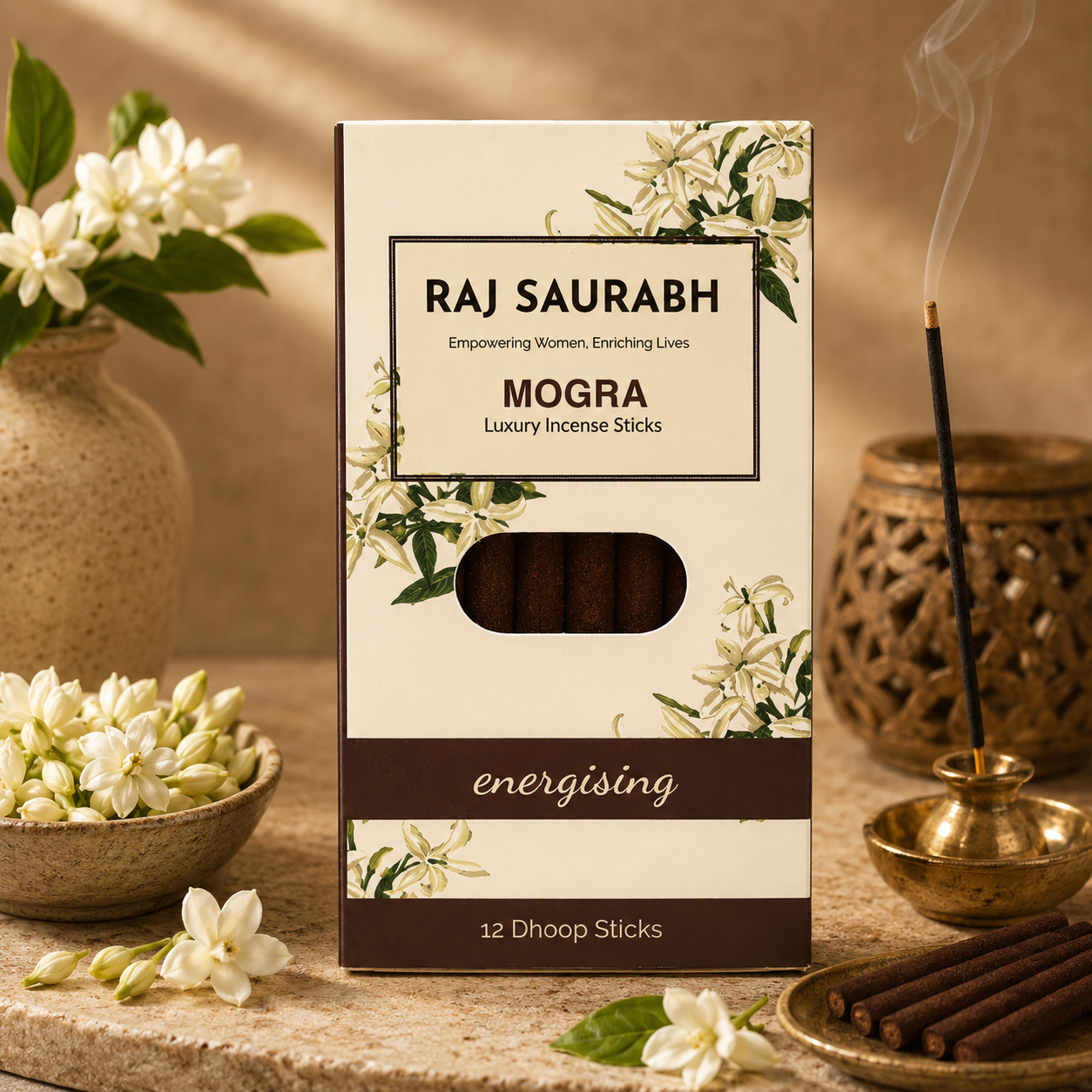 Raj Saurabh Mogra Dhoop Sticks (Charcoal Free)