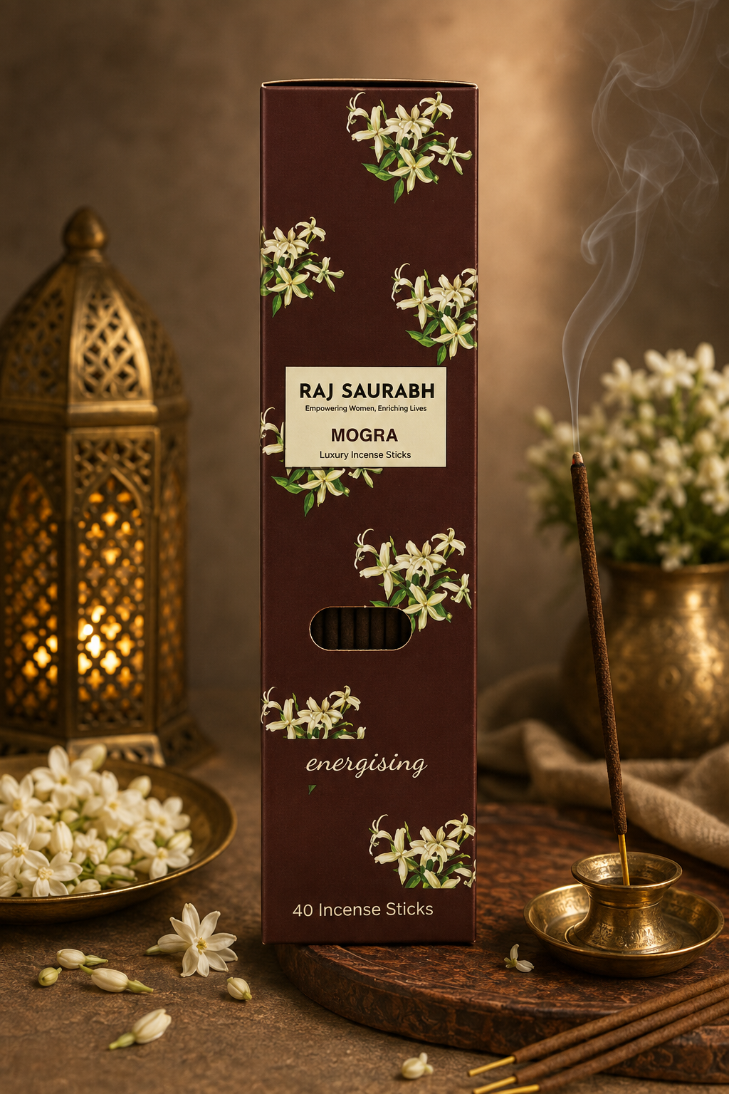Raj Saurabh Mogra Incense Sticks (Charcoal Free)