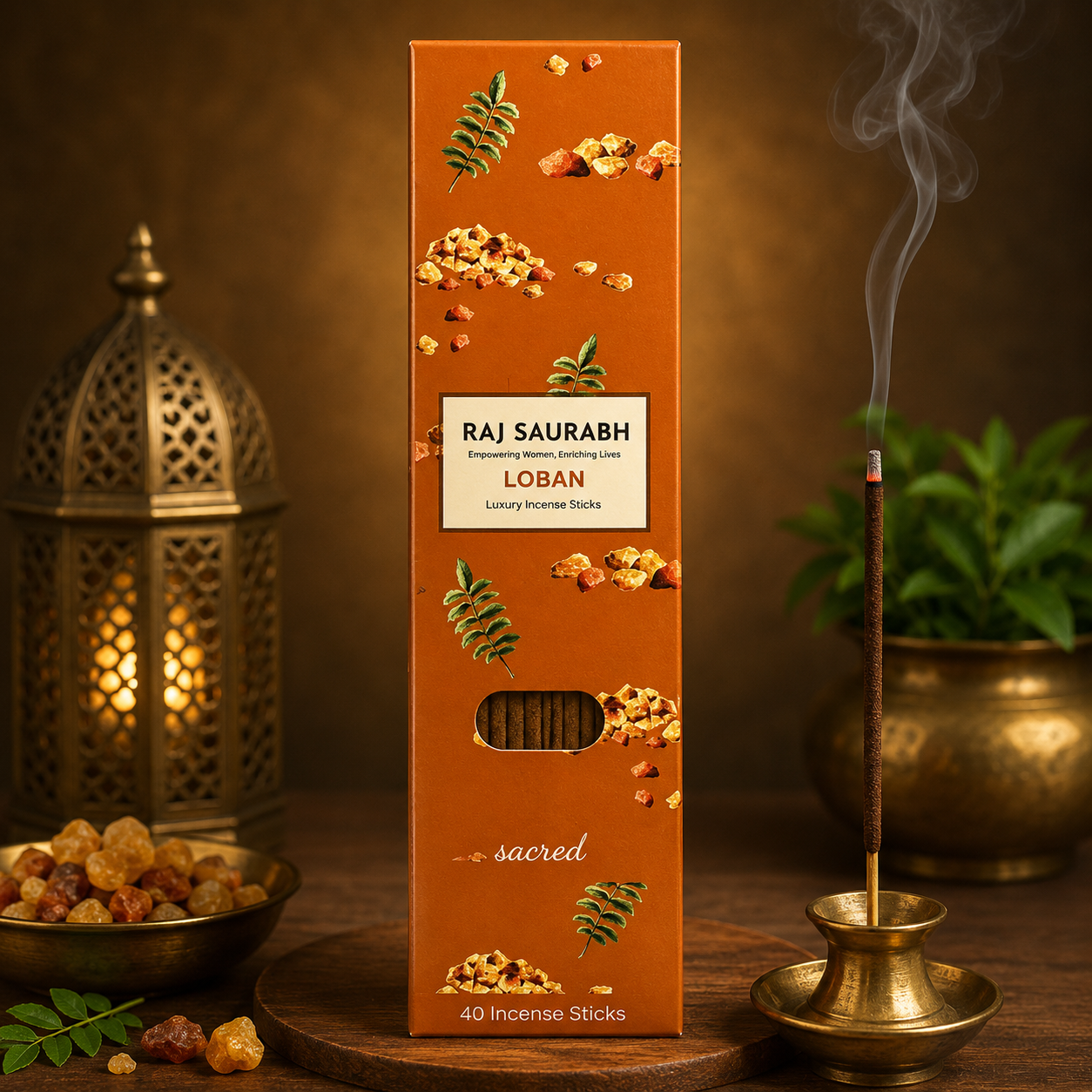 Raj Saurabh Loban Incense Sticks (Charcoal Free)