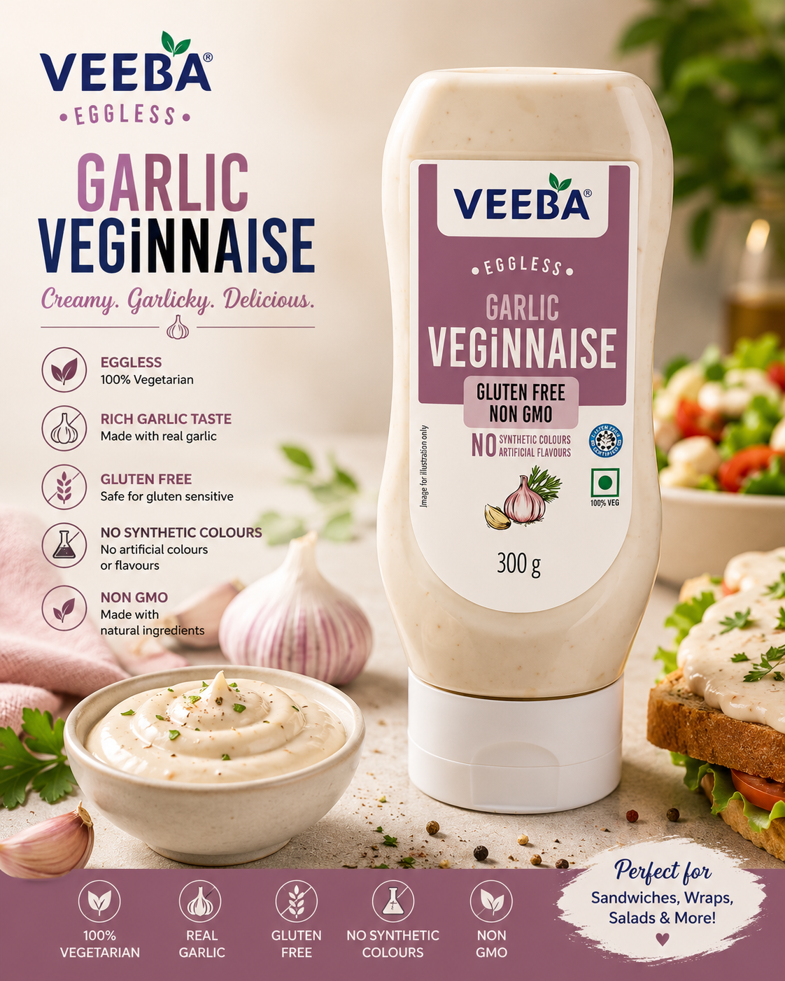 Veeba Veginnaise Garlic