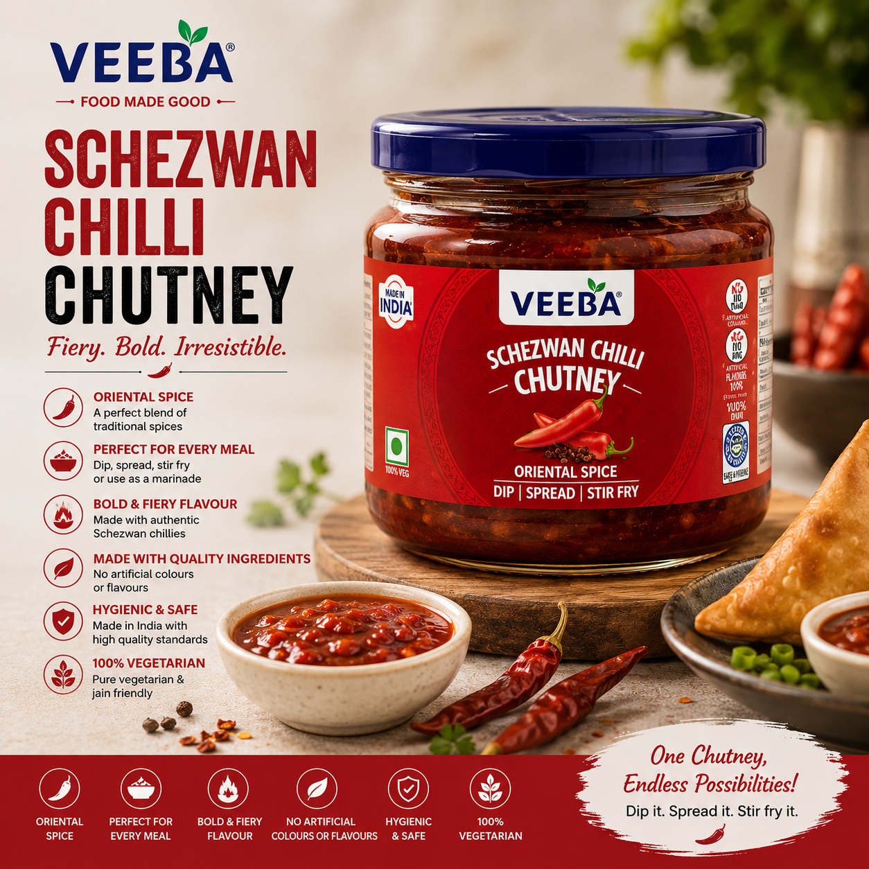 Veeba Chutney Schezwan Chilli