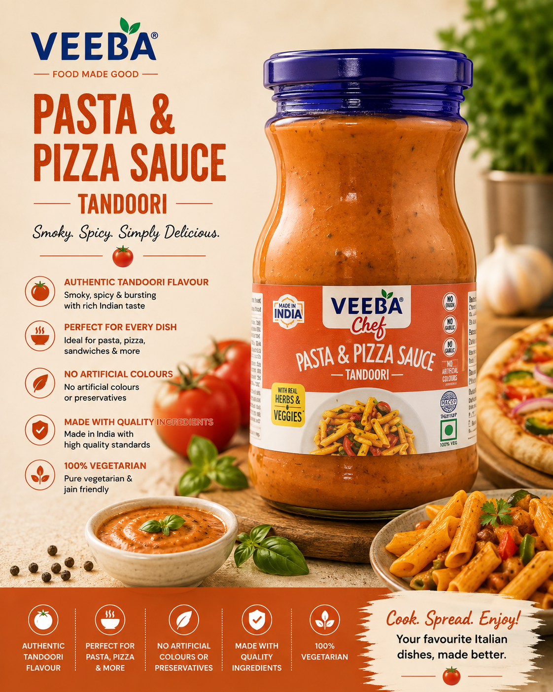 Veeba Pasta & Pizza Sauce Tandoori