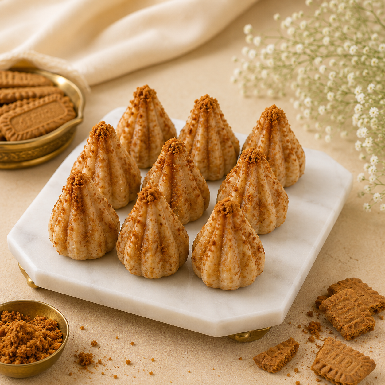 Modak Malai Biscoff