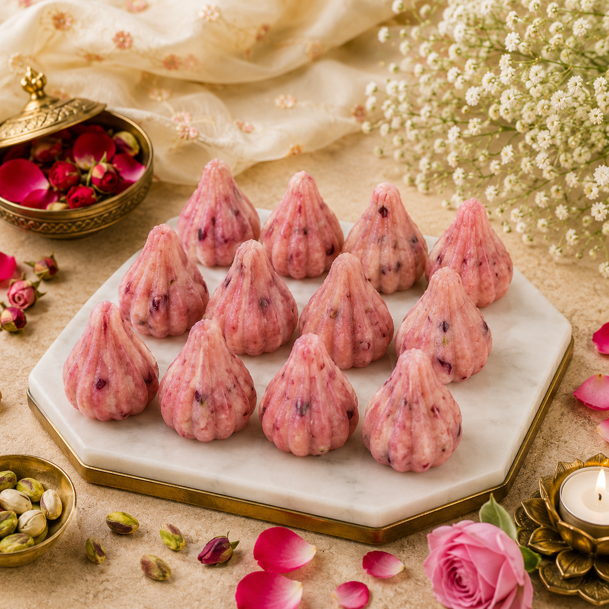 Modak Malai Pink Rose