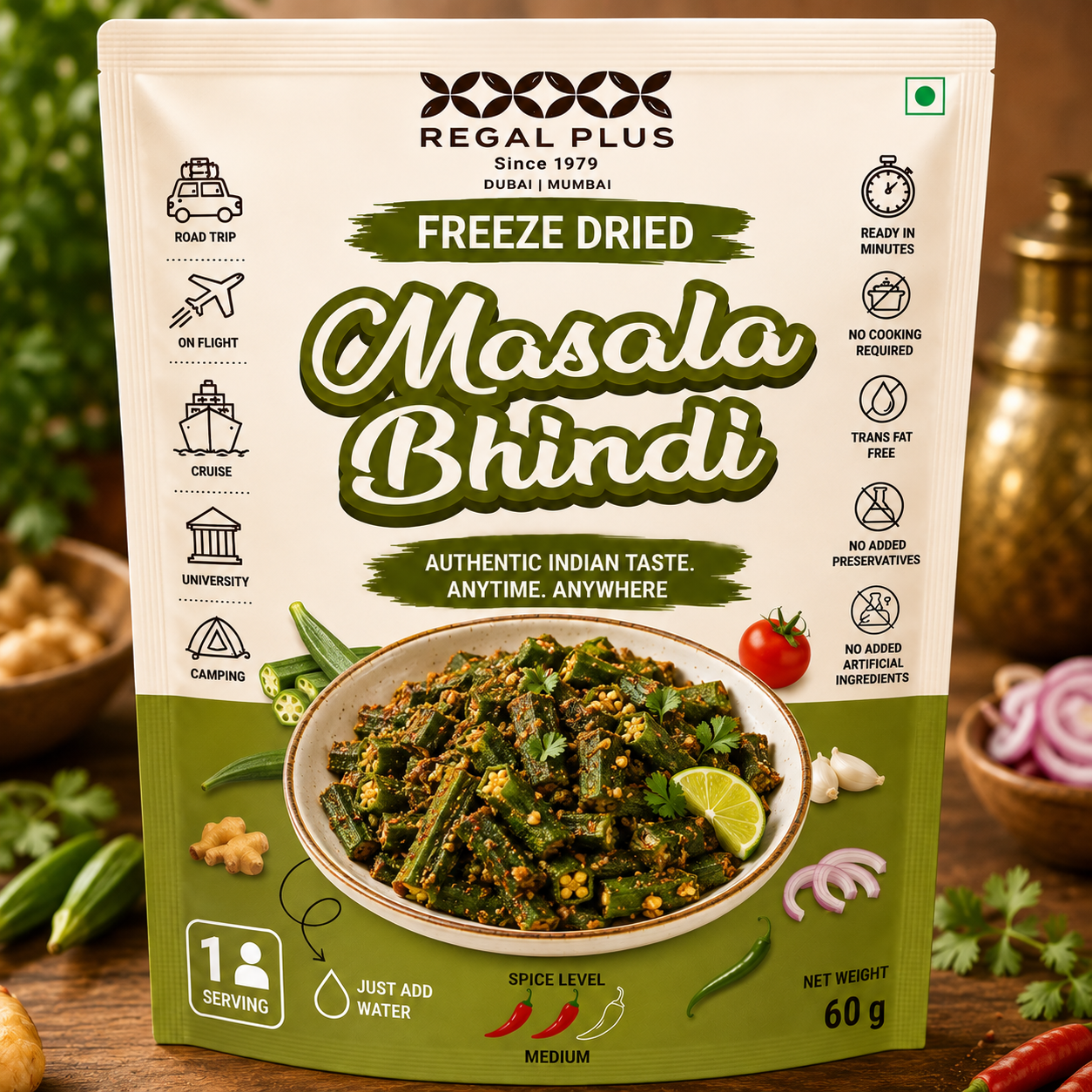 Freeze Dried Masala Bhindi