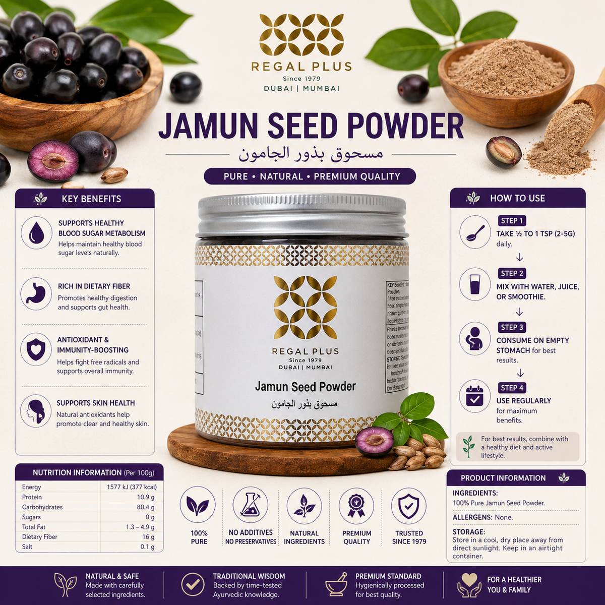 Jamun Seed Powder