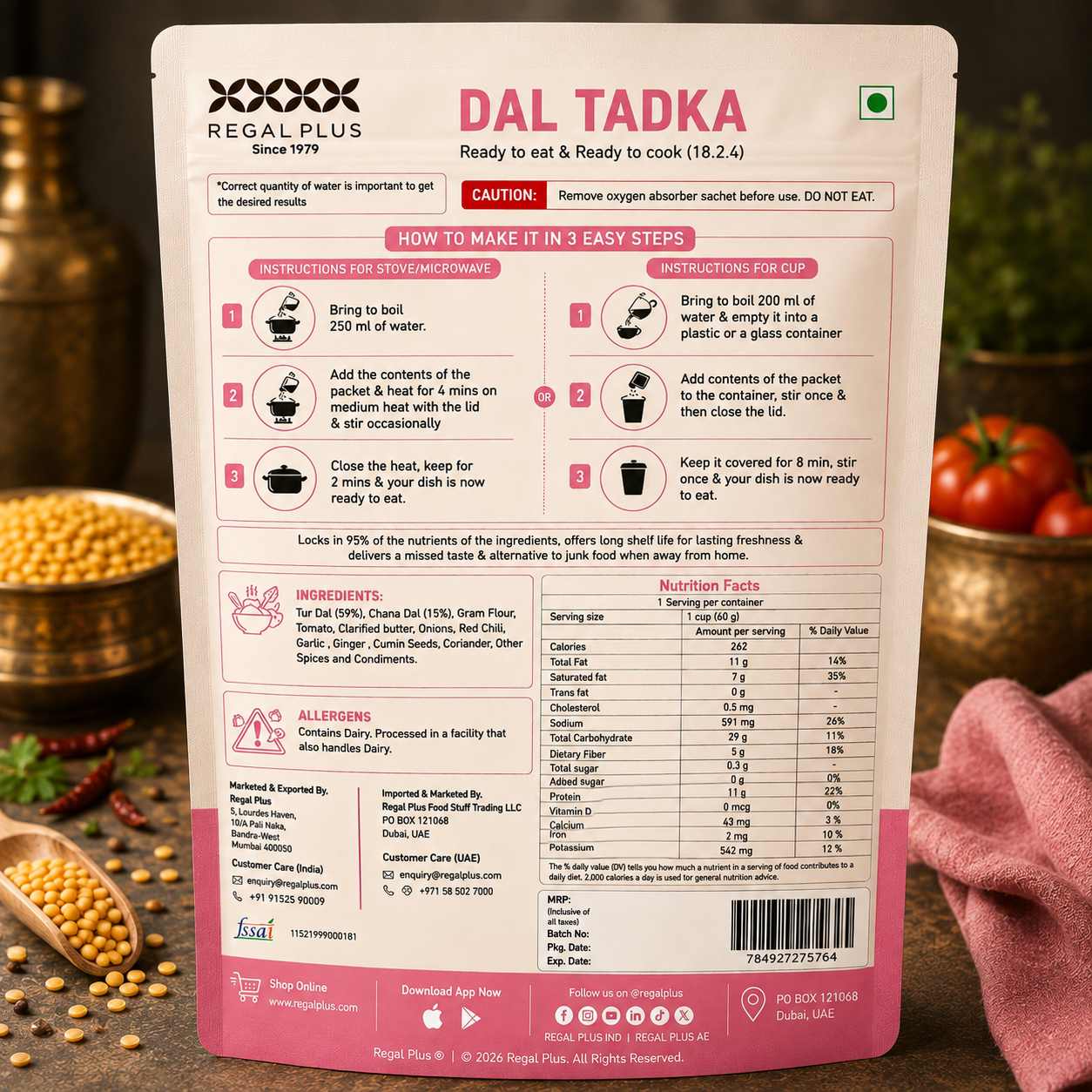 Freeze Dried Dal Takda