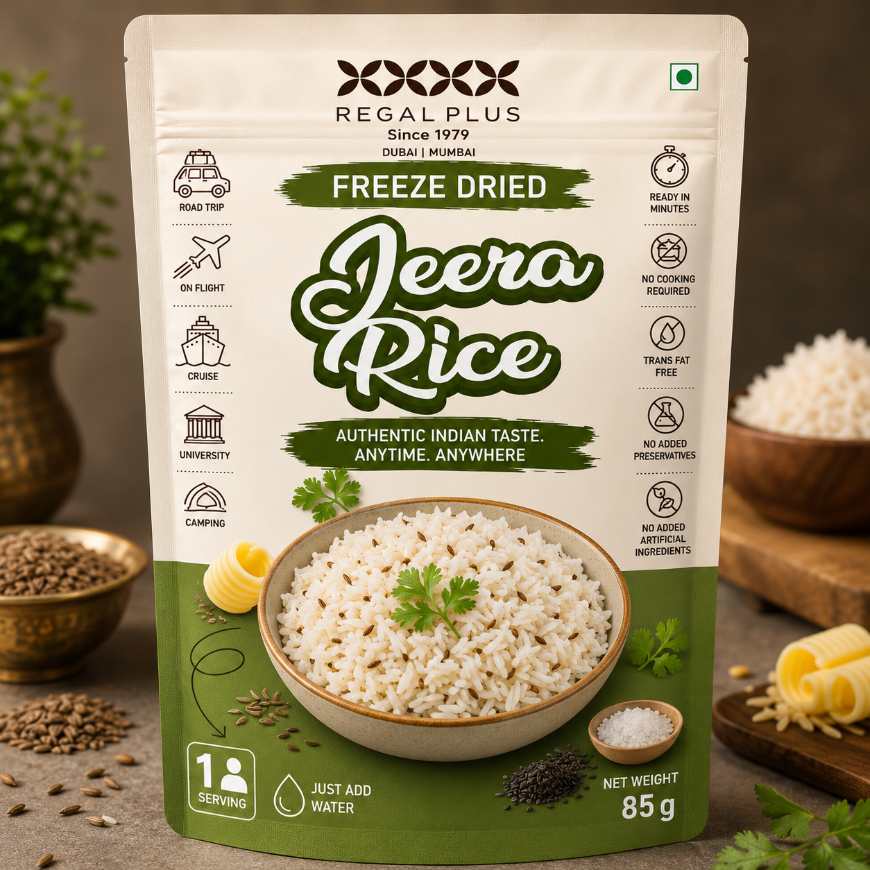 Freeze Dried Jeera Rice