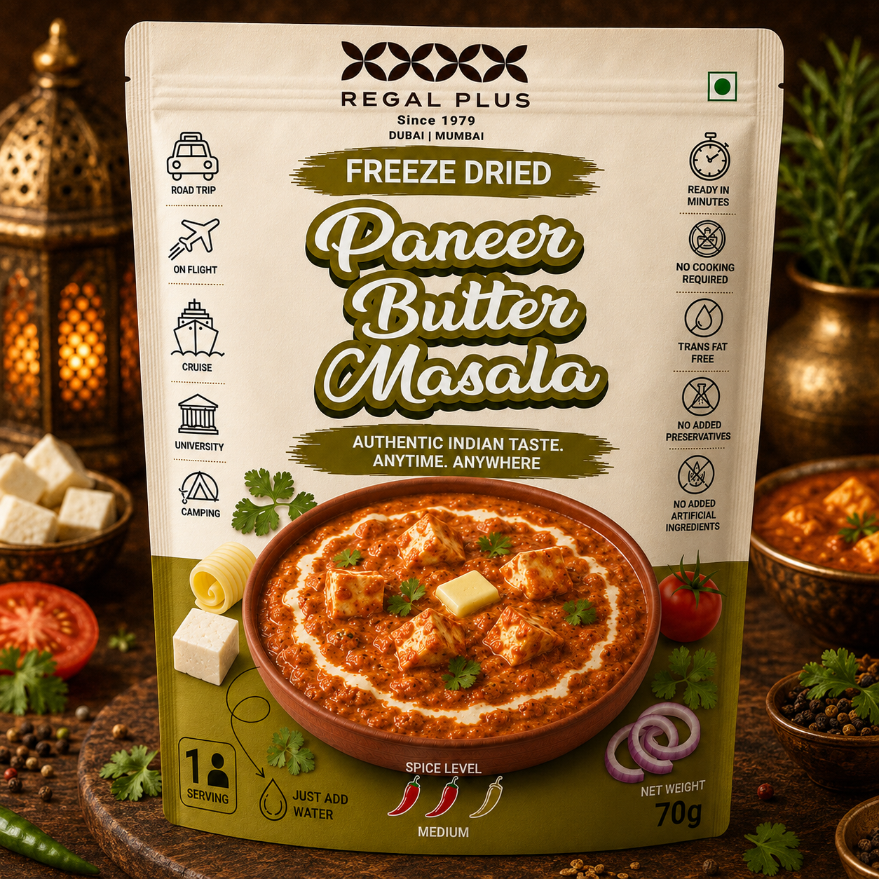 Freeze Dried Paneer Butter Masala