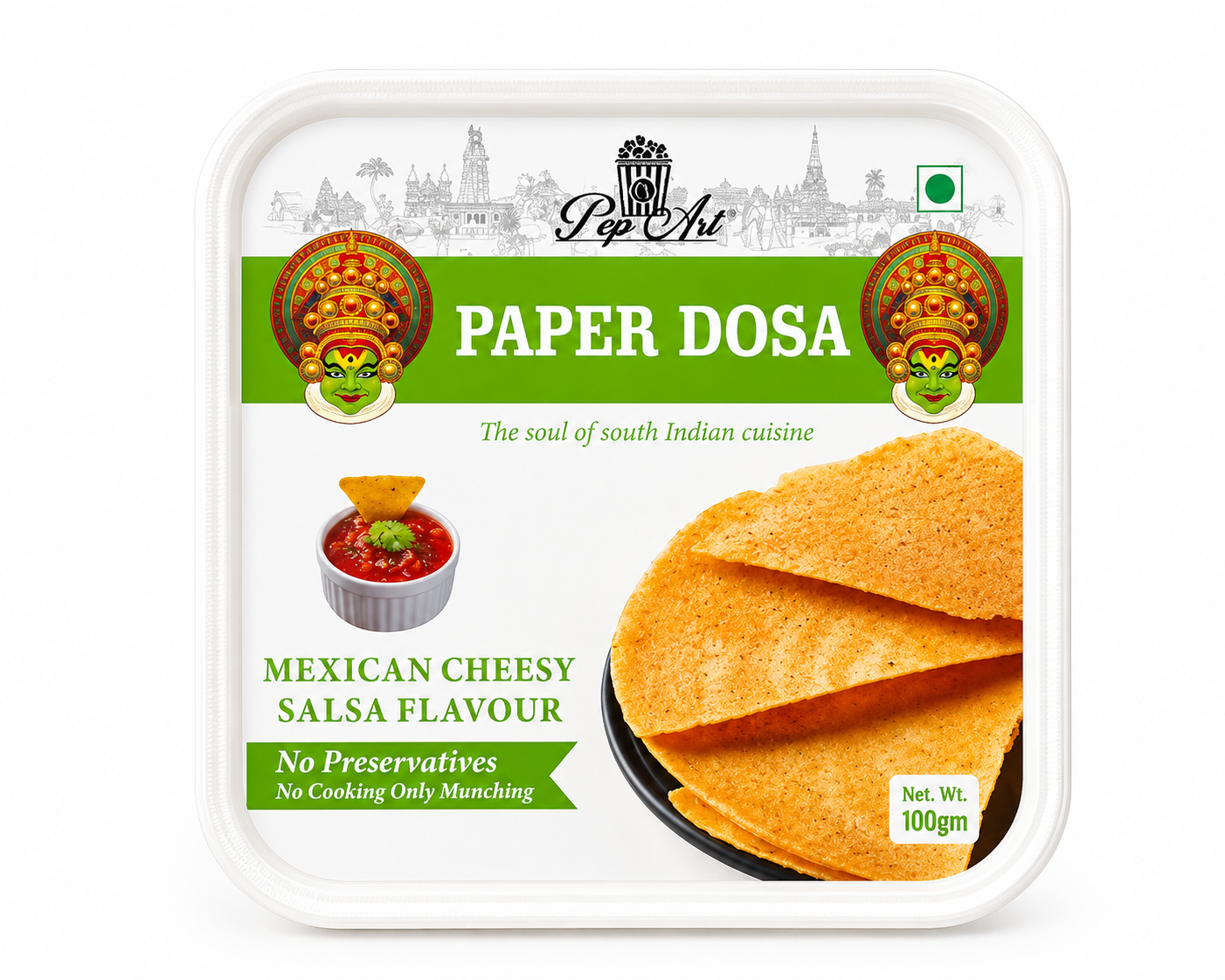Paper Dosa Mexican Cheesy Salsa Flavour