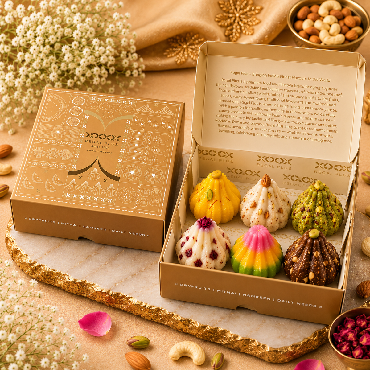 6pc Modak Prasad Box